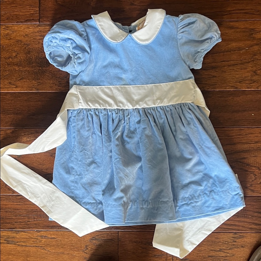 The Beaufort Bonnet Company Sky Blue and White Dress